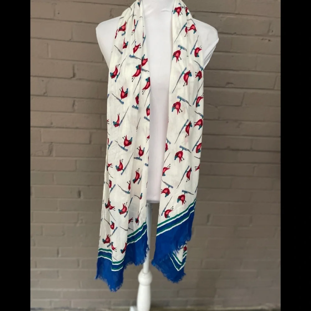 Talbots  Bird Print Scarf